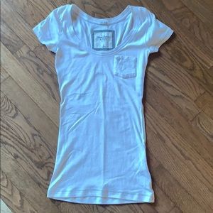 Abercrombie & Fitch solid white tee